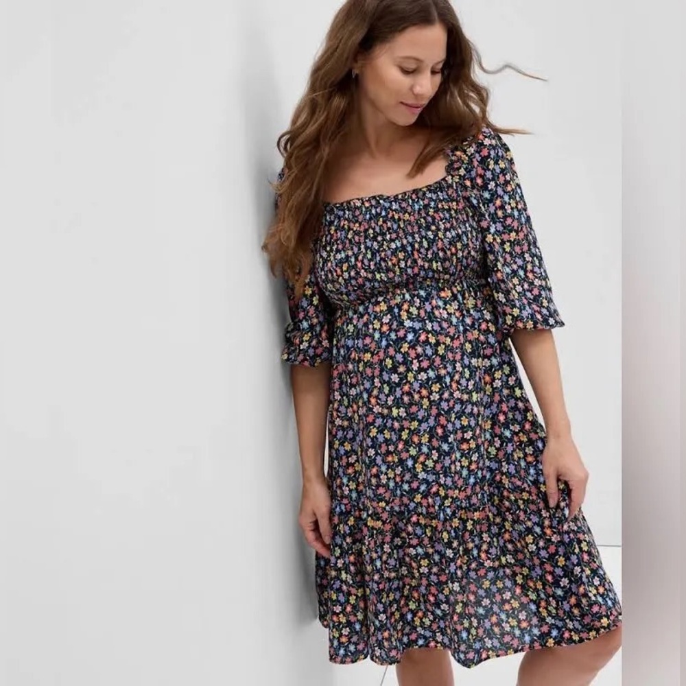 GAP floral maternity dress